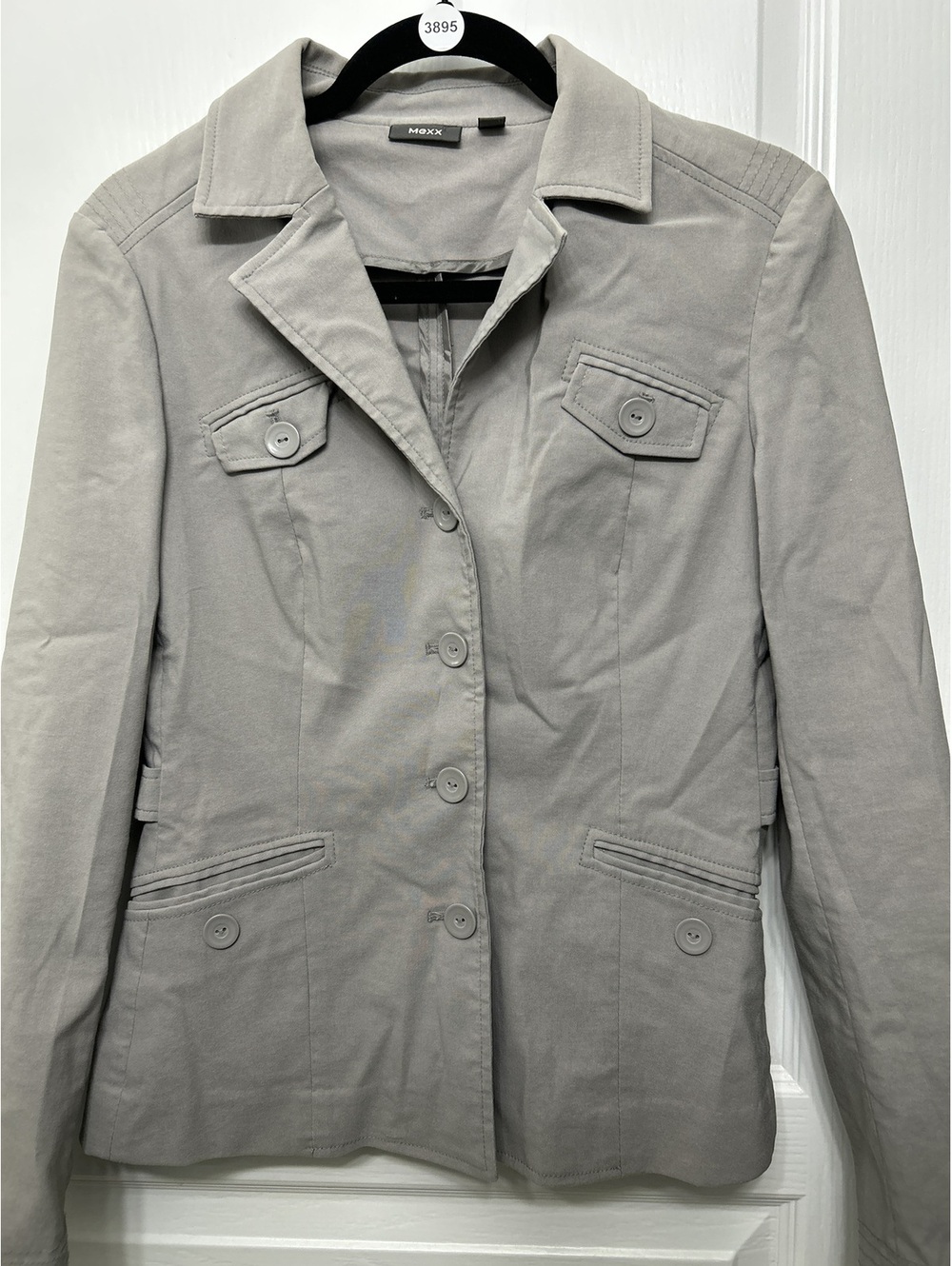 Mexx Women's Gray Button-Up Blazer Jacket Size 8 UK / 38 EU